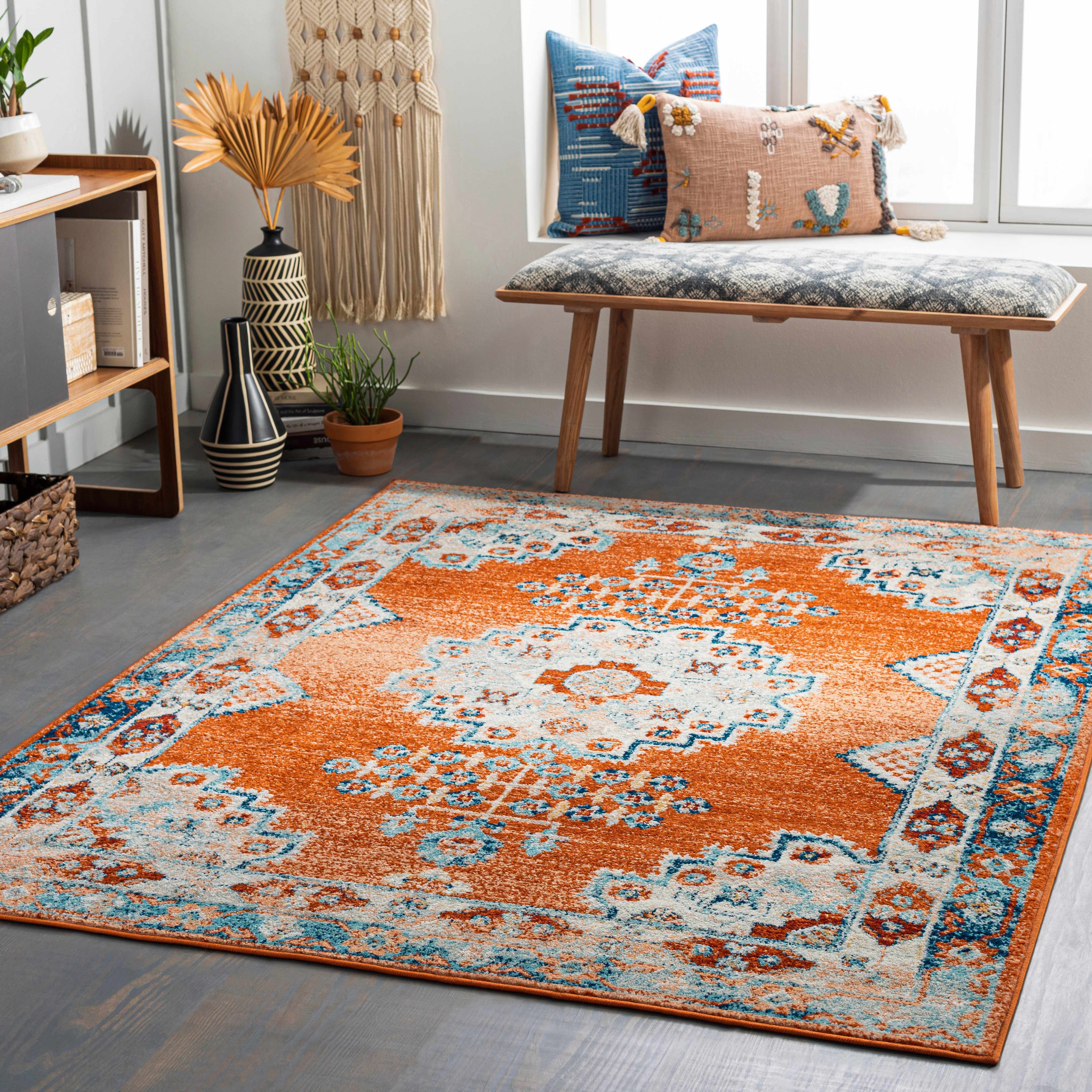 Susuz 6'7in x 9' Updated Traditional Farmhouse Area Rug - Hauteloom