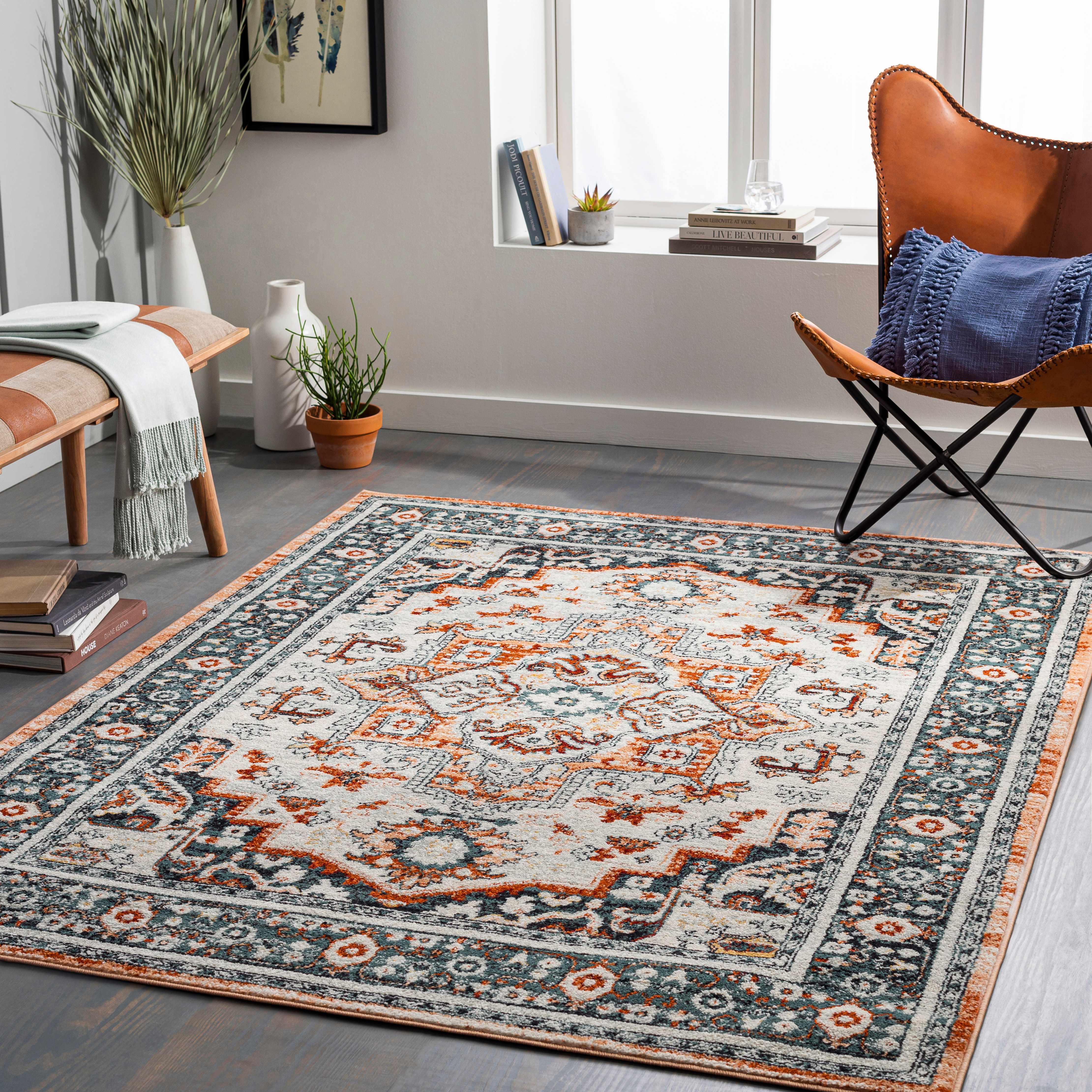 Jamabalod 7'10in x 10' Updated Traditional Farmhouse Area Rug - Hauteloom