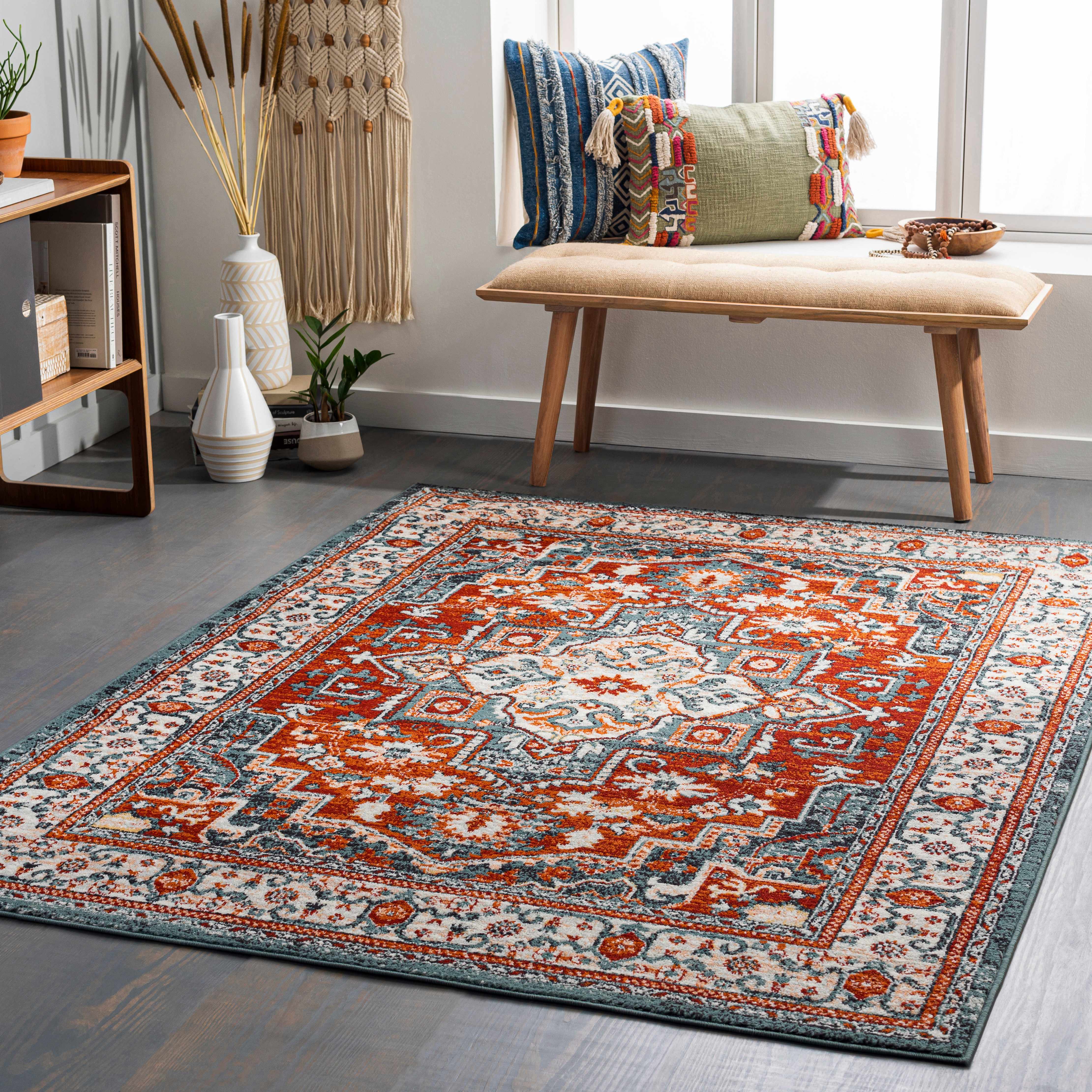 Baluyot 5'3in x 7' Updated Traditional Farmhouse Area Rug - Hauteloom