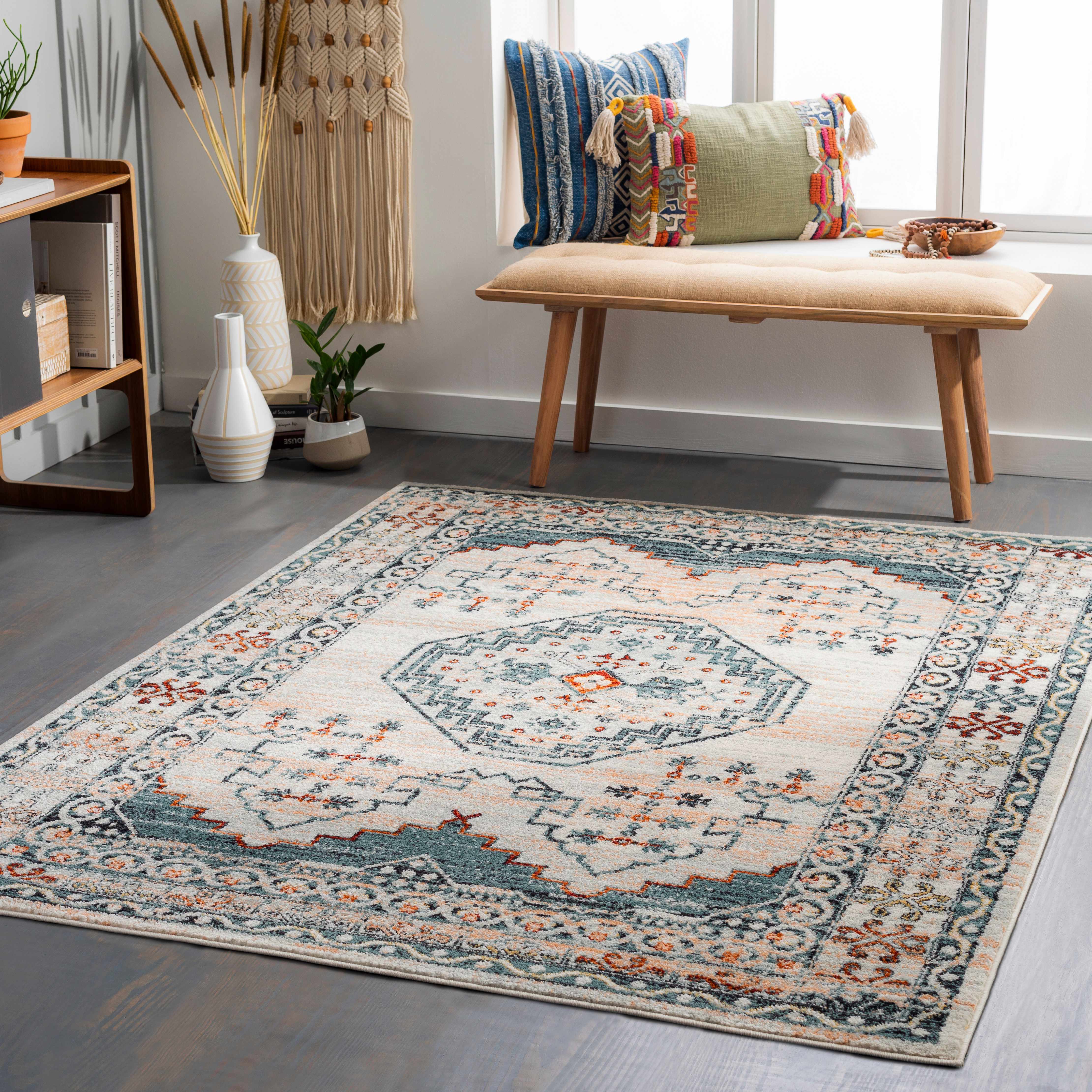 Butag 7'10in x 10' Updated Traditional Farmhouse Area Rug - Hauteloom