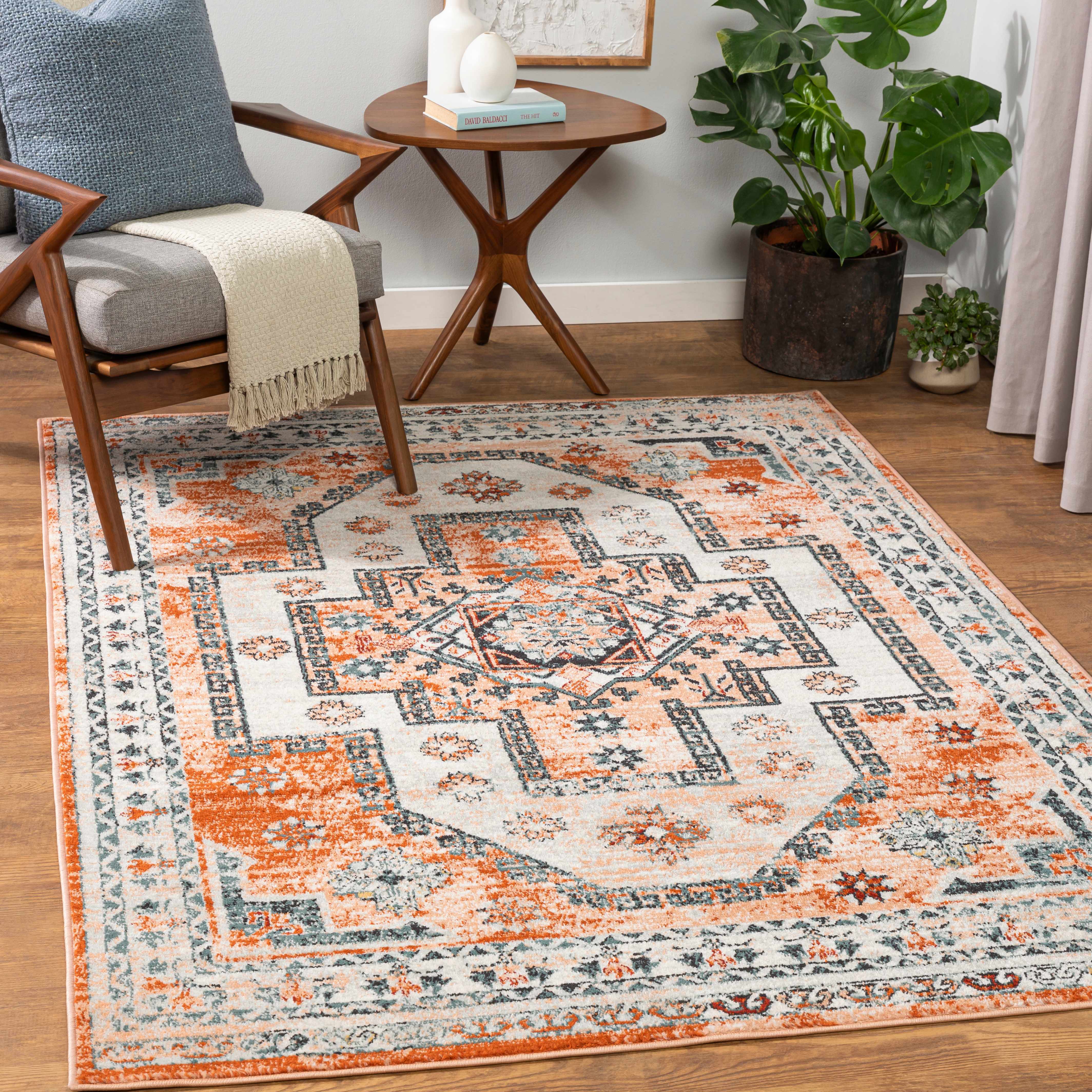Camiling 5'3in x 7' Updated Traditional Farmhouse Area Rug - Hauteloom