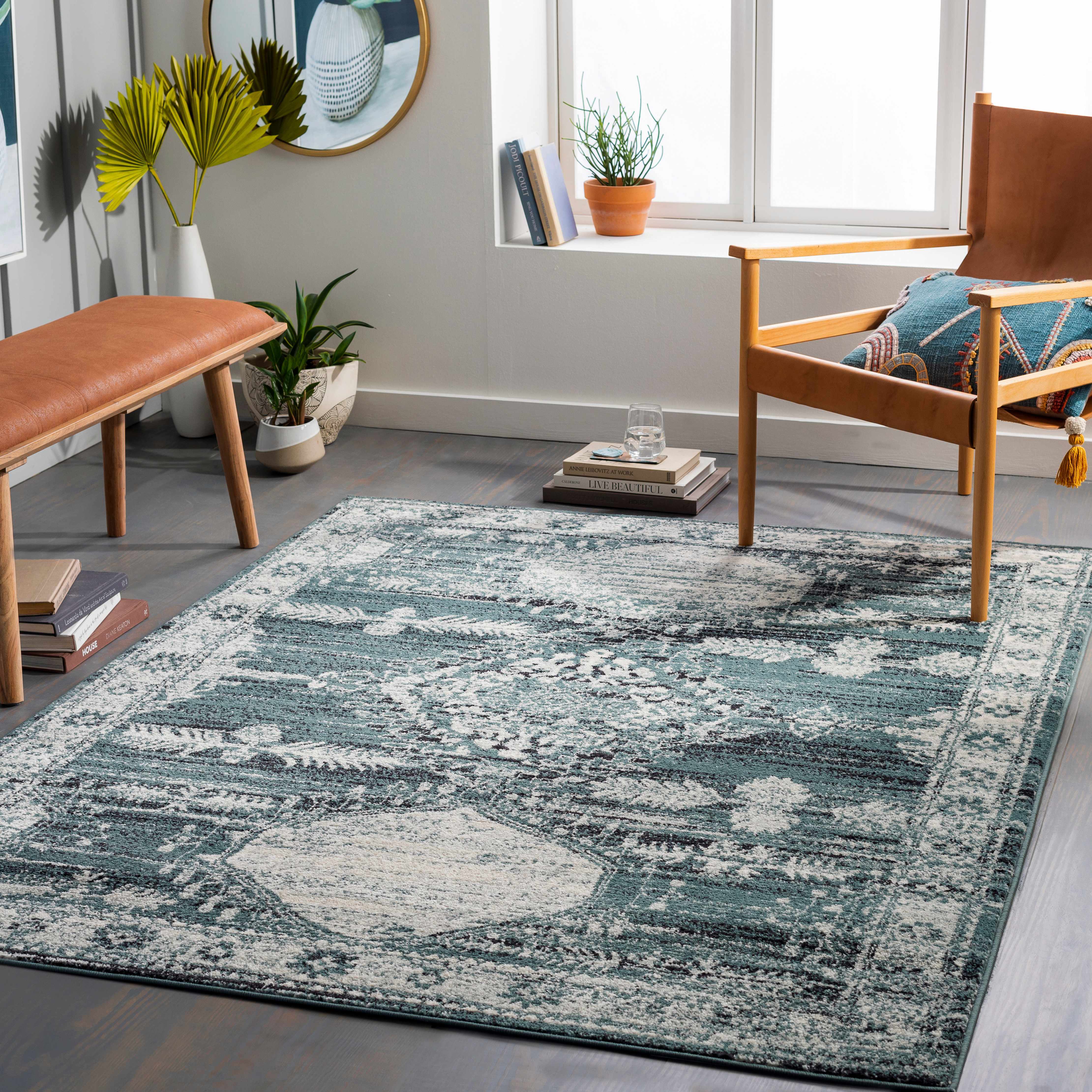 Thornport 5'3in x 7' Updated Traditional Farmhouse Area Rug - Hauteloom