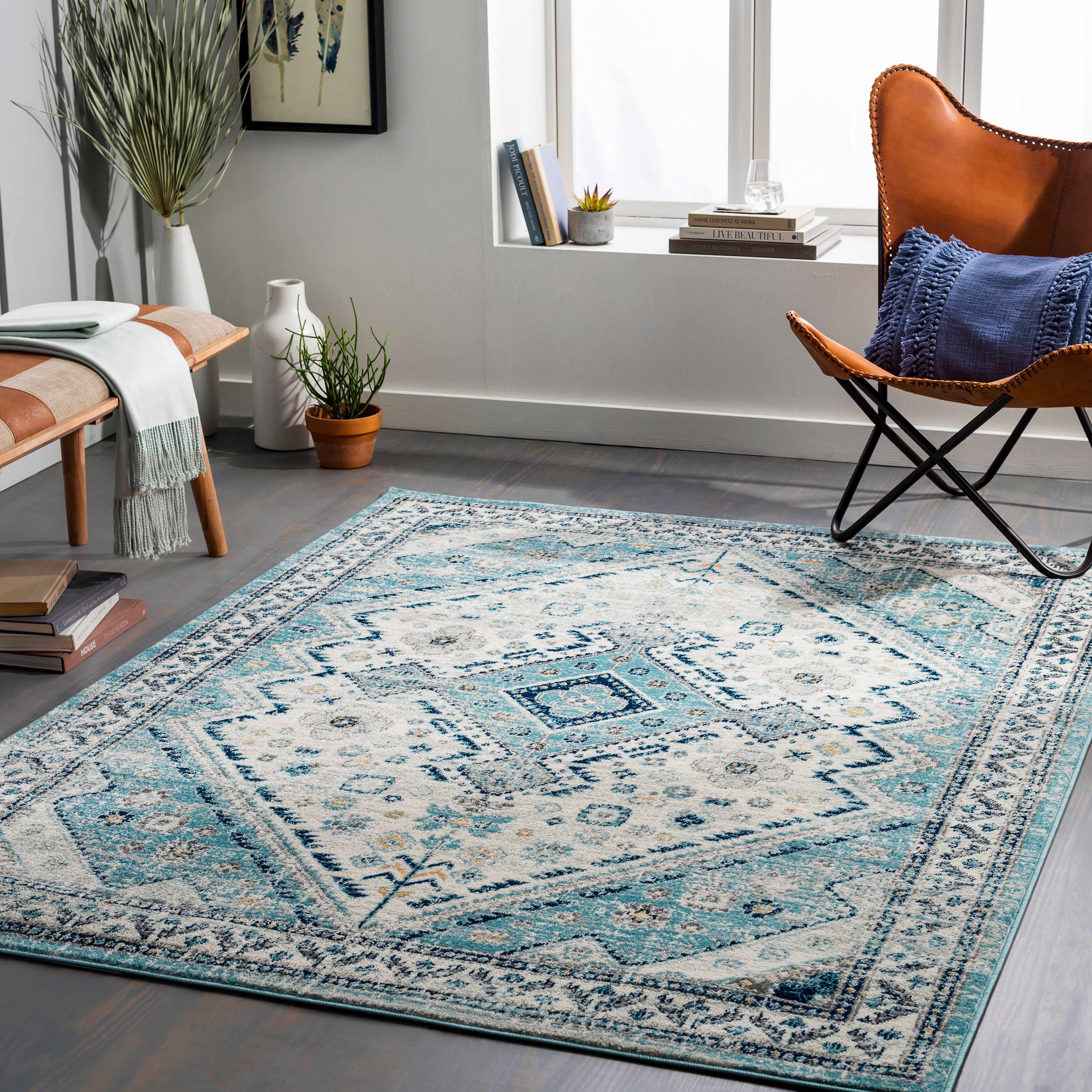 Impalutao 5'3in x 7' Updated Traditional Farmhouse Area Rug - Hauteloom