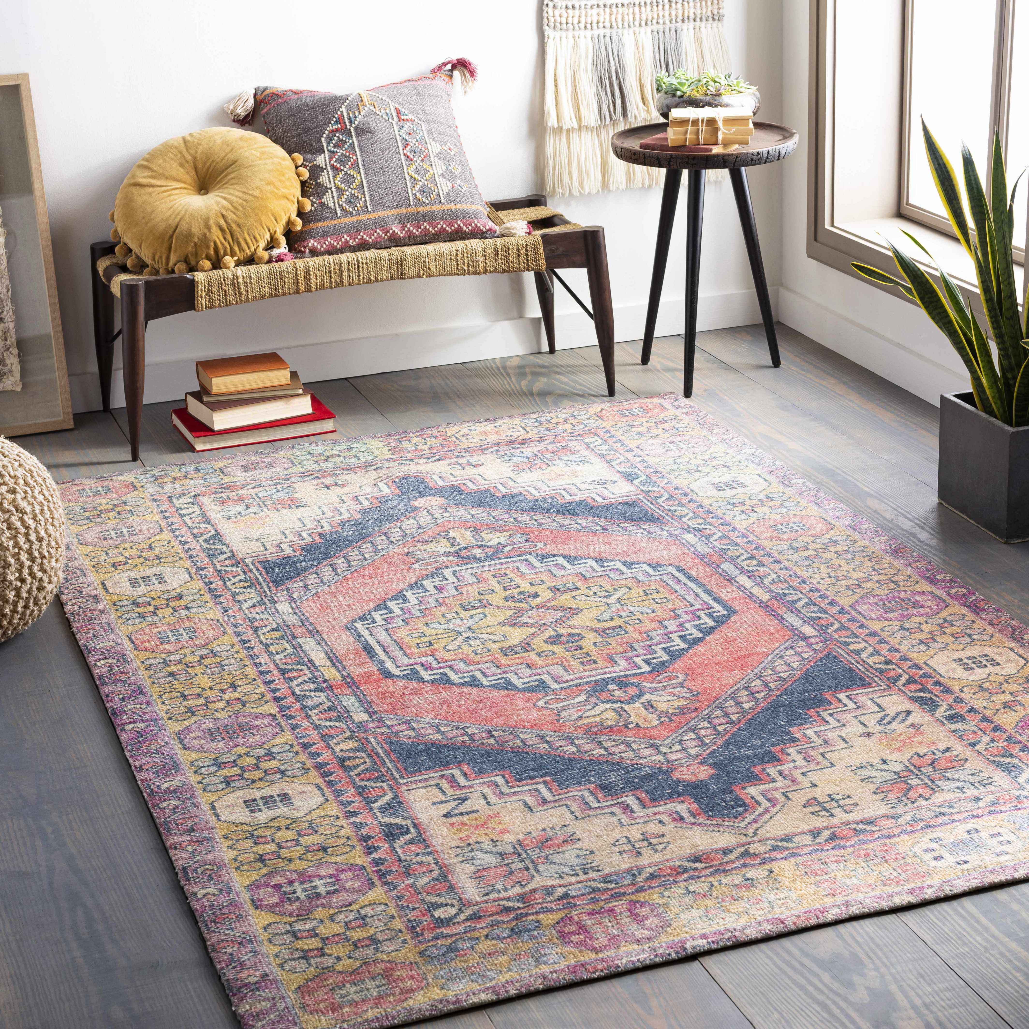 Glusburn 7'6in x 9'6in Traditional Area Rug - Hauteloom
