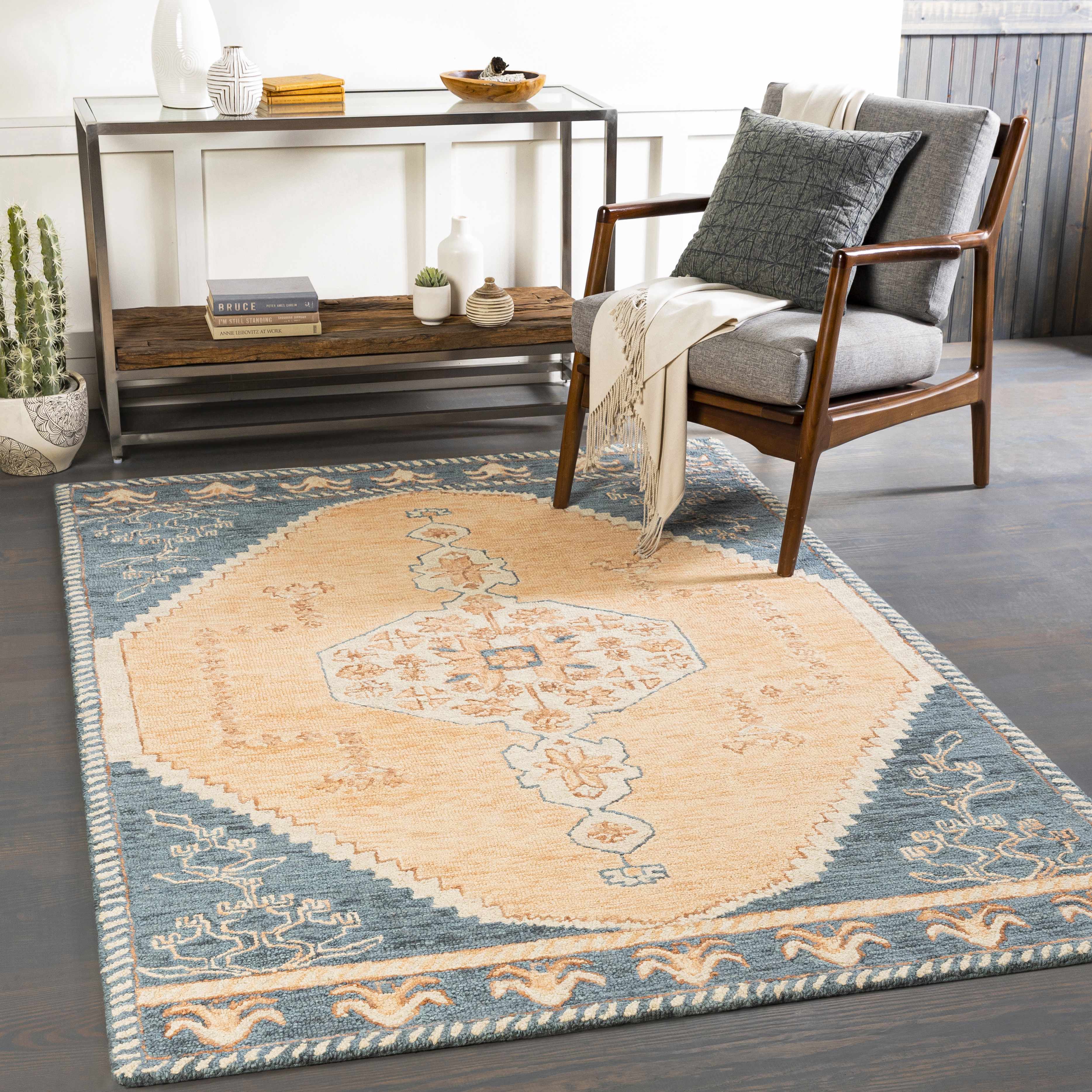 Gasburg 2' x 3' Traditional Wool Area Rug - Hauteloom