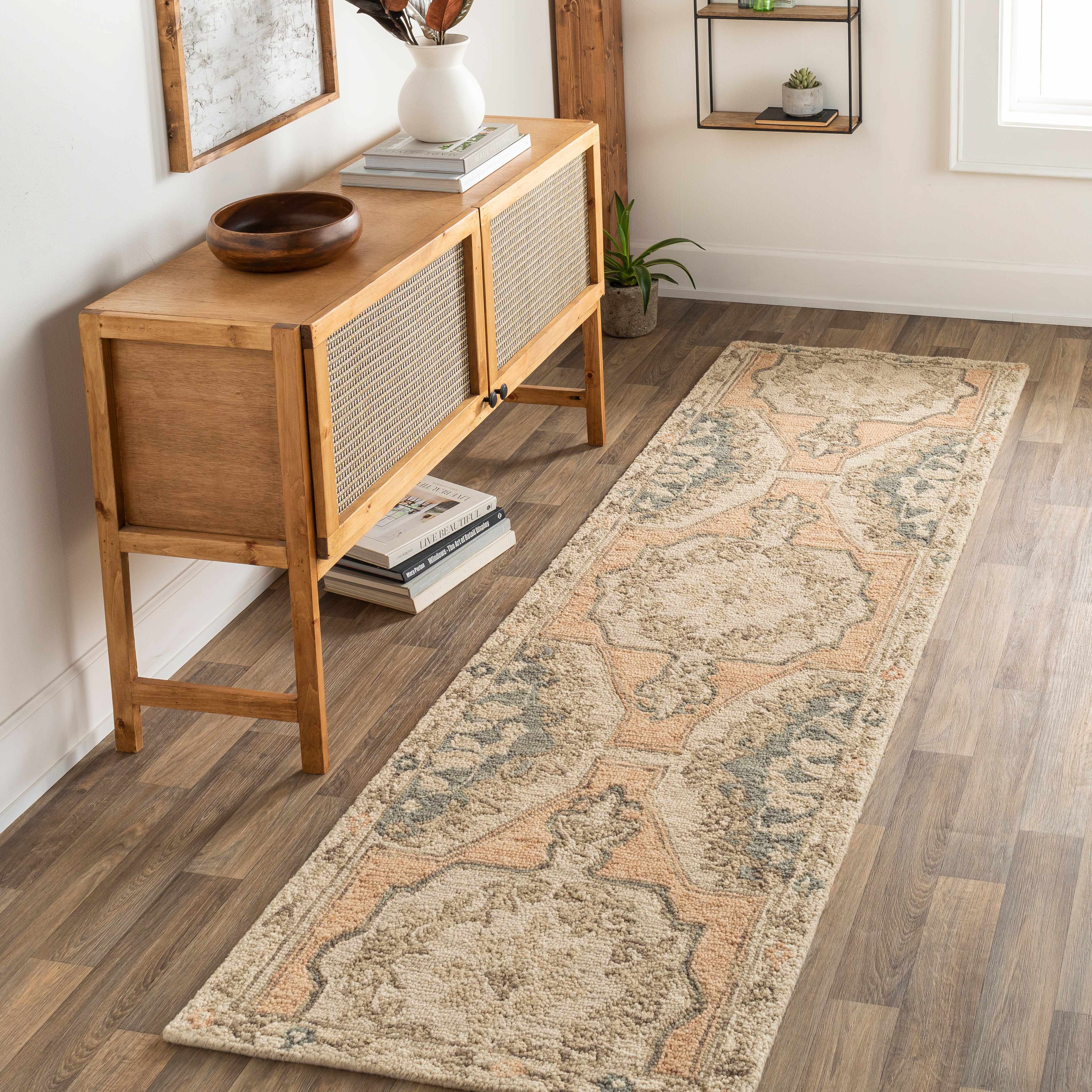 Seagate 8' x 10' Traditional Updated Traditional Farmhouse Wool Area Rug - Hauteloom