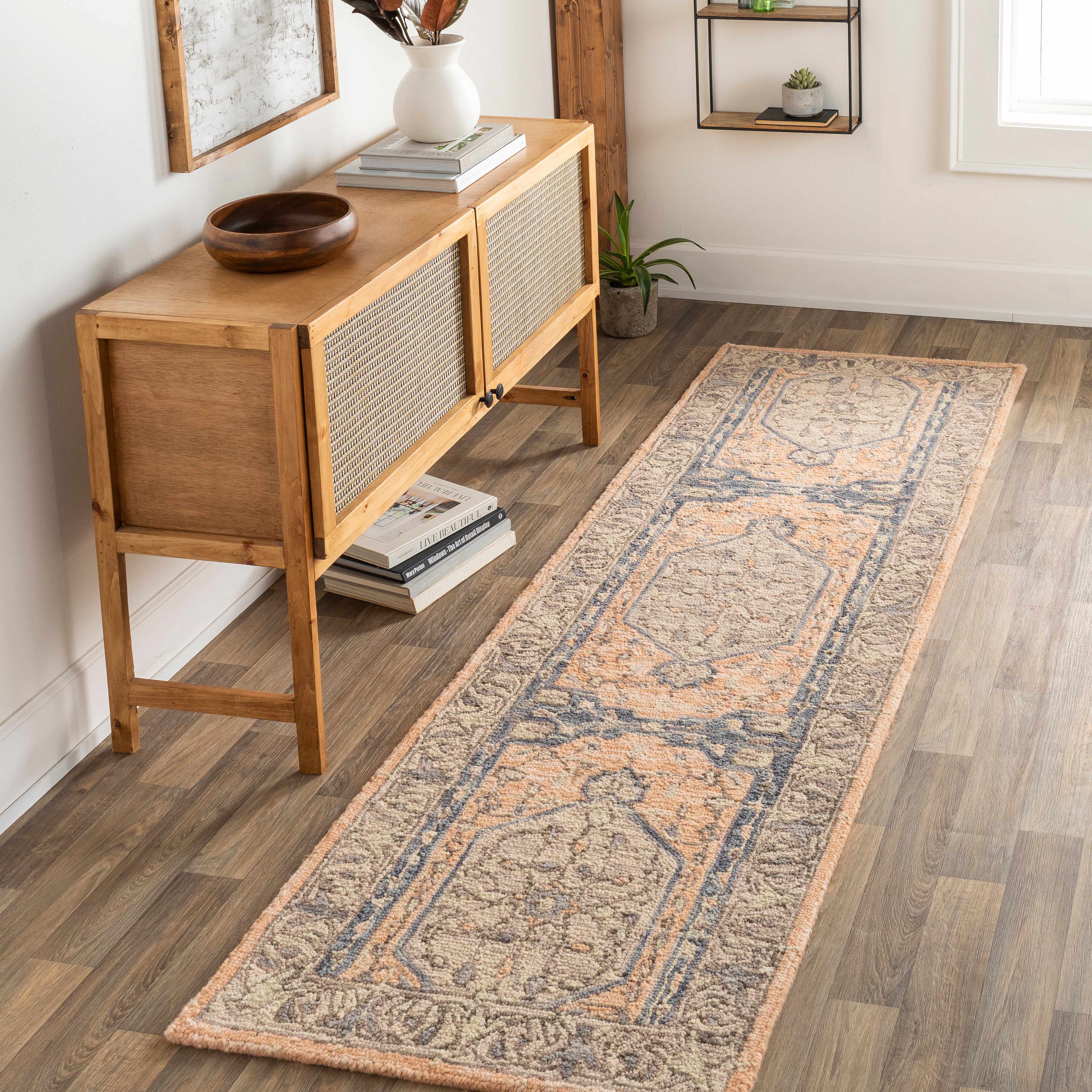 Sampagar 8'10in x 12' Traditional Updated Traditional Farmhouse Wool Area Rug - Hauteloom