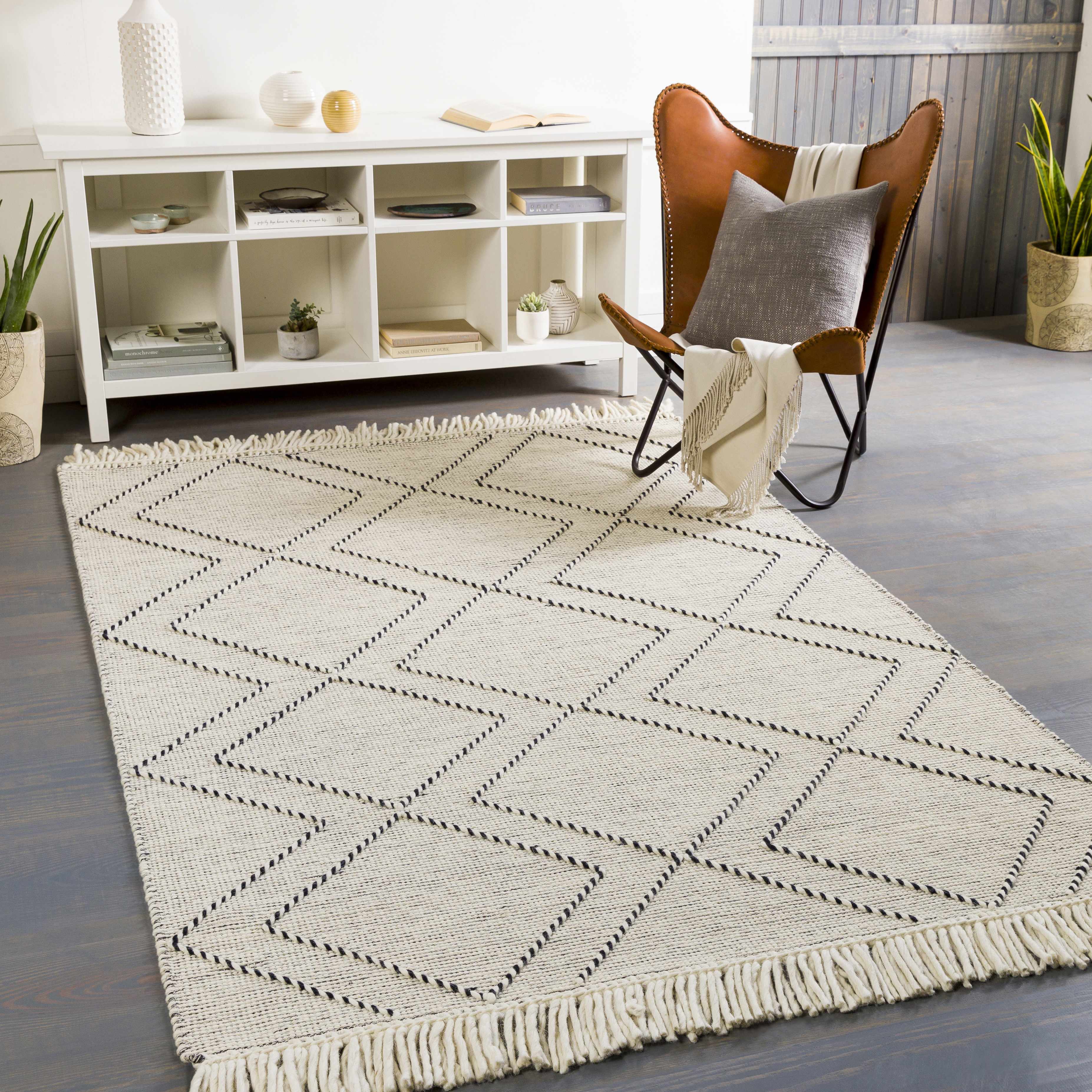 Catablan 6' x 9' Handmade Moroccan Farmhouse Wool Area Rug - Hauteloom