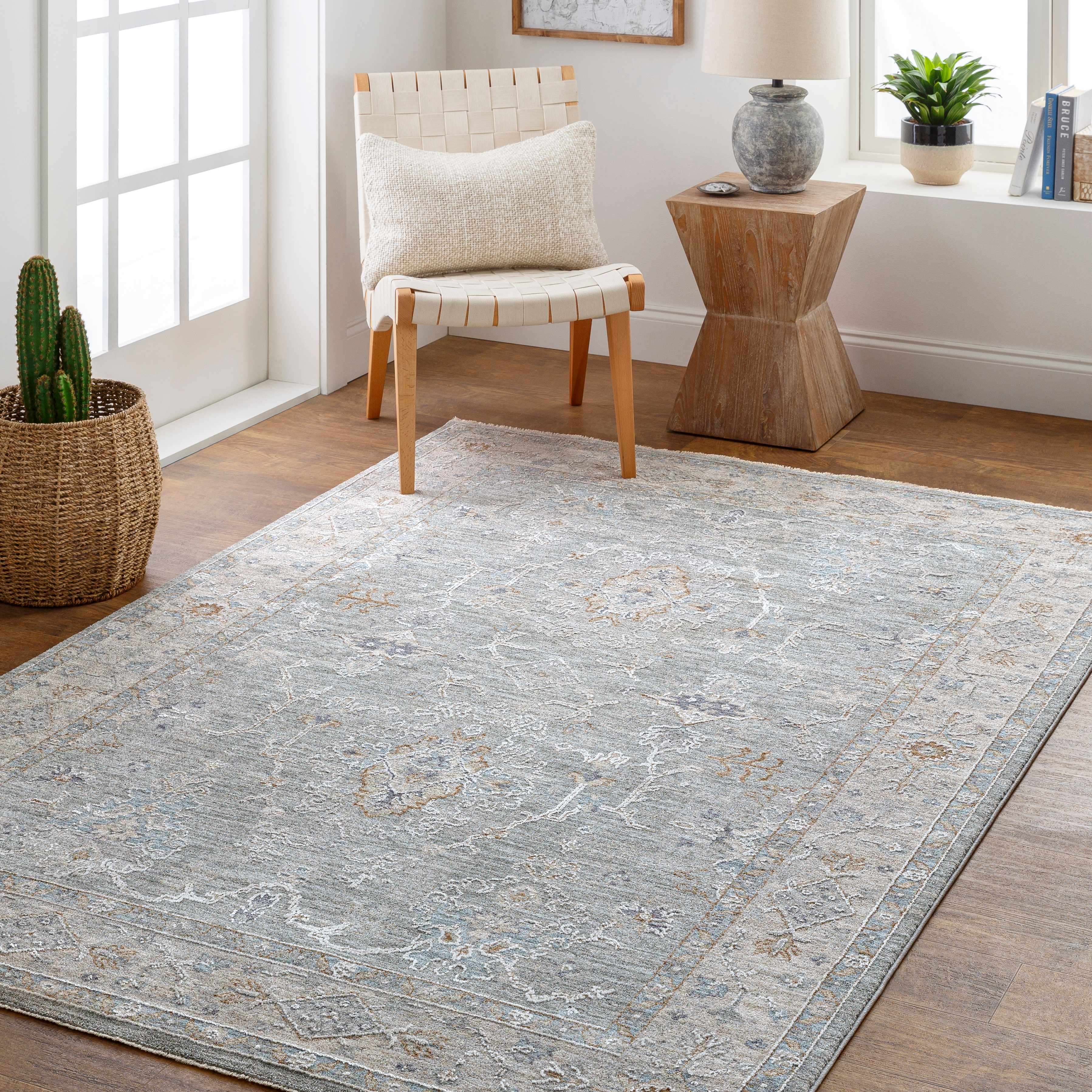 Clem 5'3in x 7'7in Updated Traditional Farmhouse Area Rug - Hauteloom