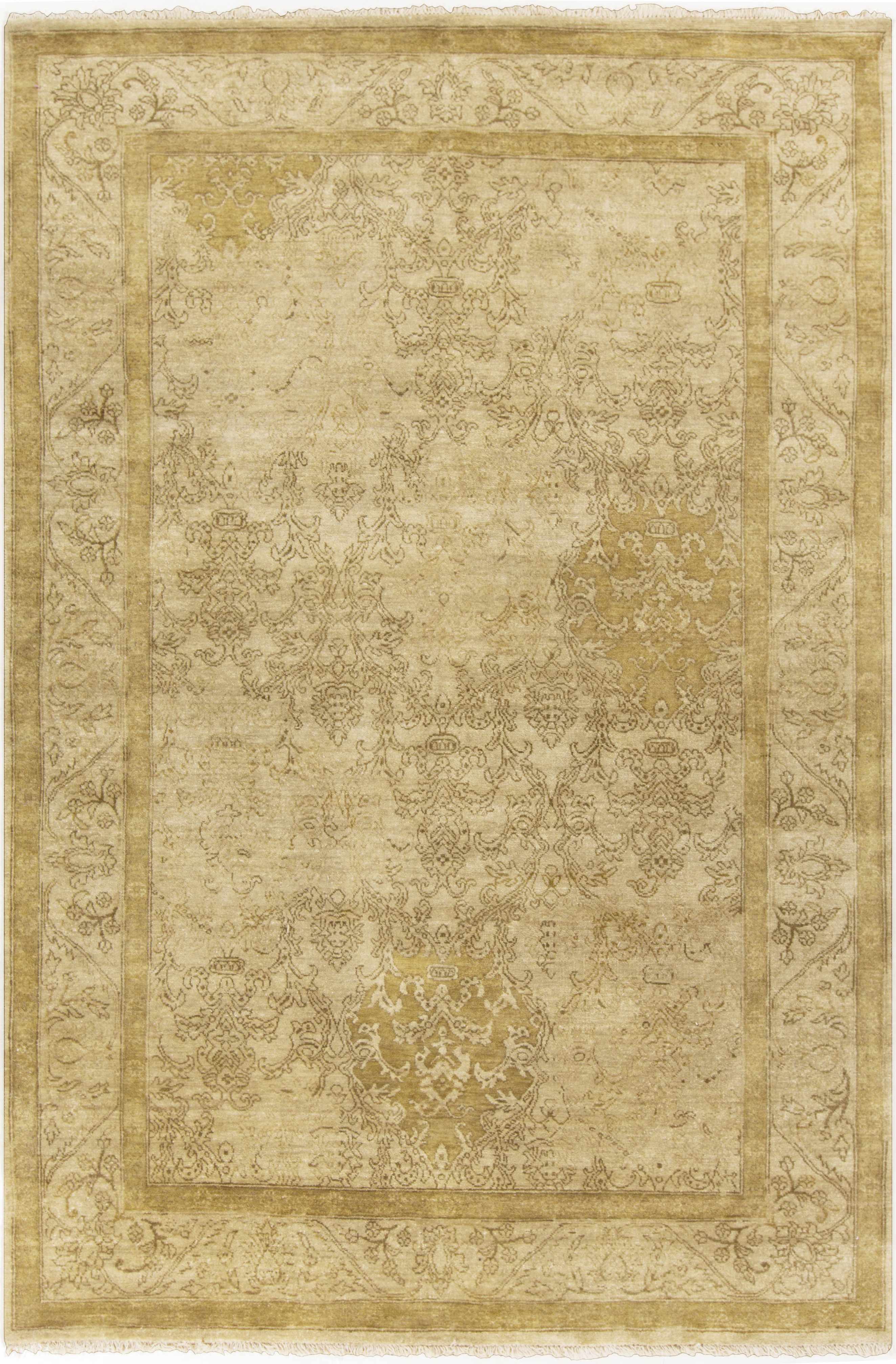 Morgan 5'6in x 8'6in Updated Traditional Handmade Traditional Persian NZ Wool Area Rug - Hauteloom
