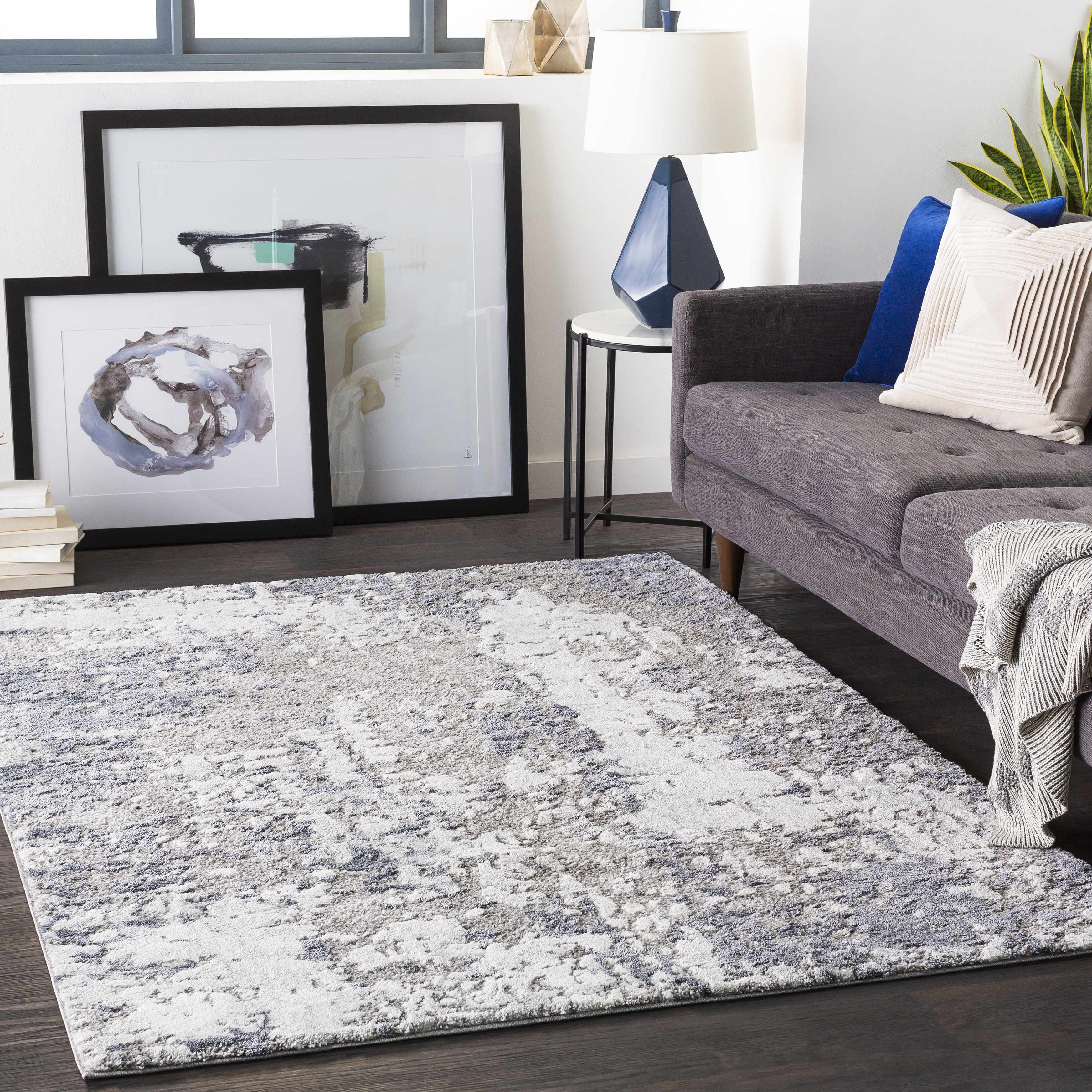 Walhonding 6'7in x 9'6in Modern Area Rug - Hauteloom