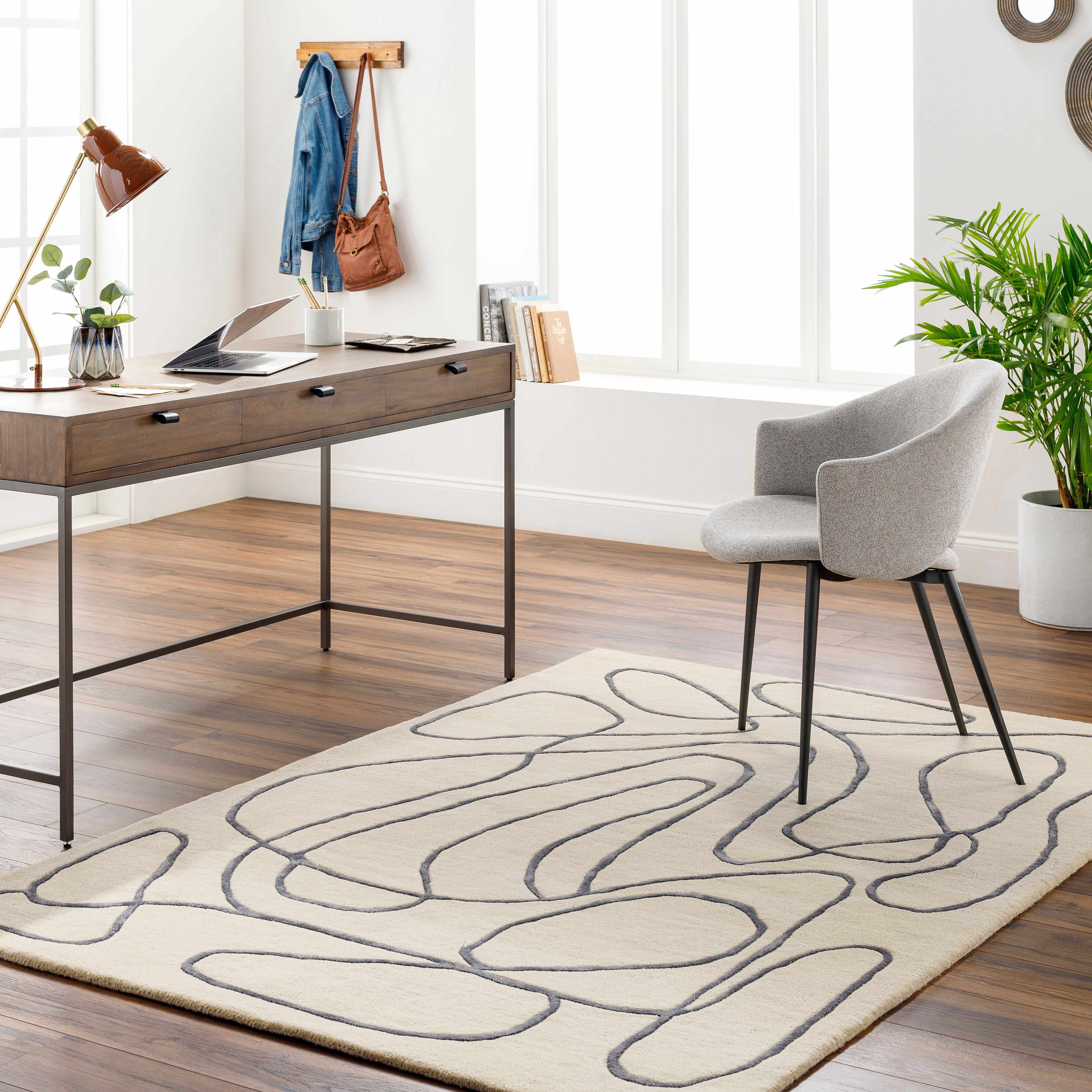 Derek 8' x 10' Wool Area Rug - Hauteloom