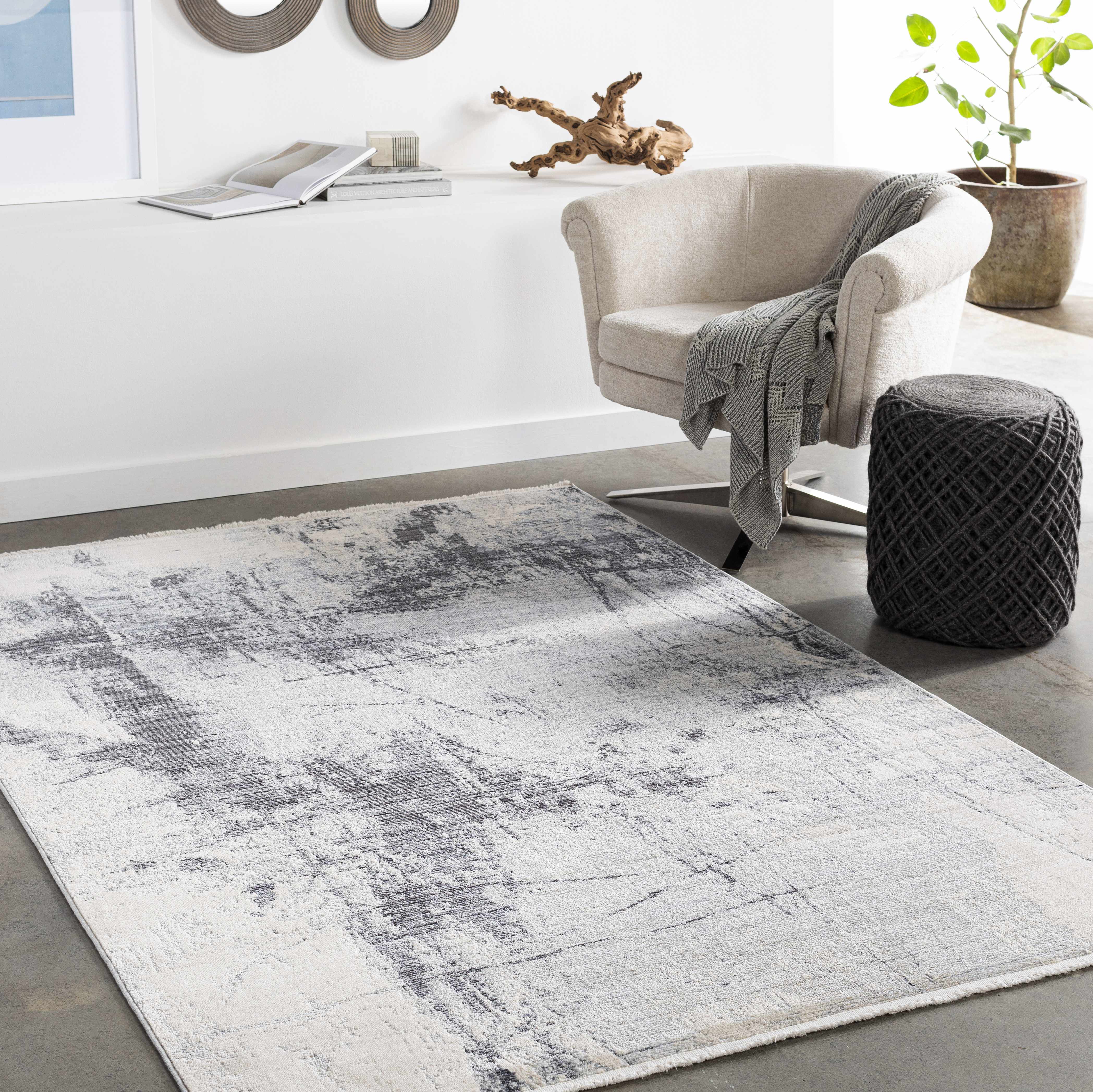 Wingham 7'10in x 10'10in Modern Area Rug - Hauteloom