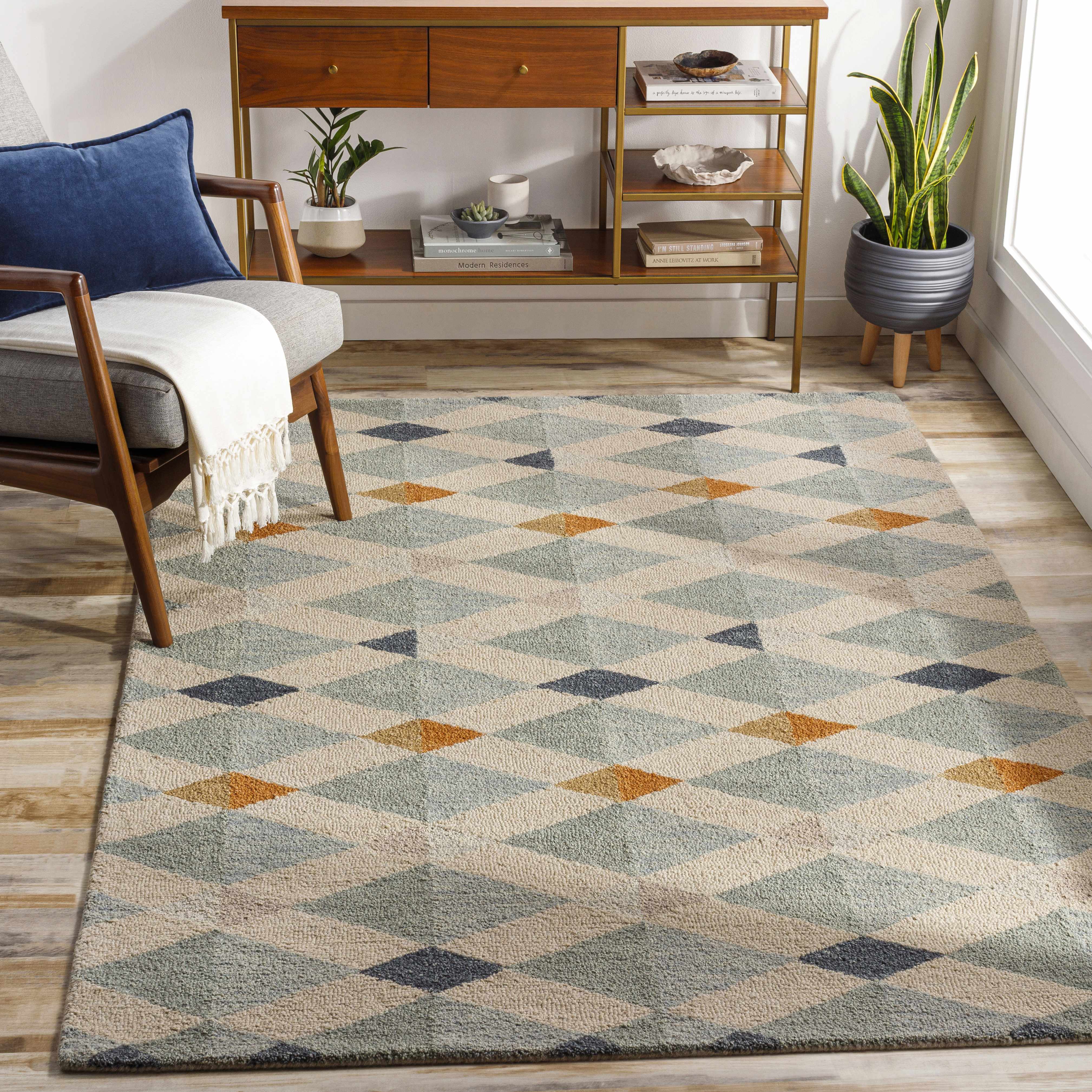 Salay 8' x 10' Modern Handmade contemporary Wool Area Rug - Hauteloom