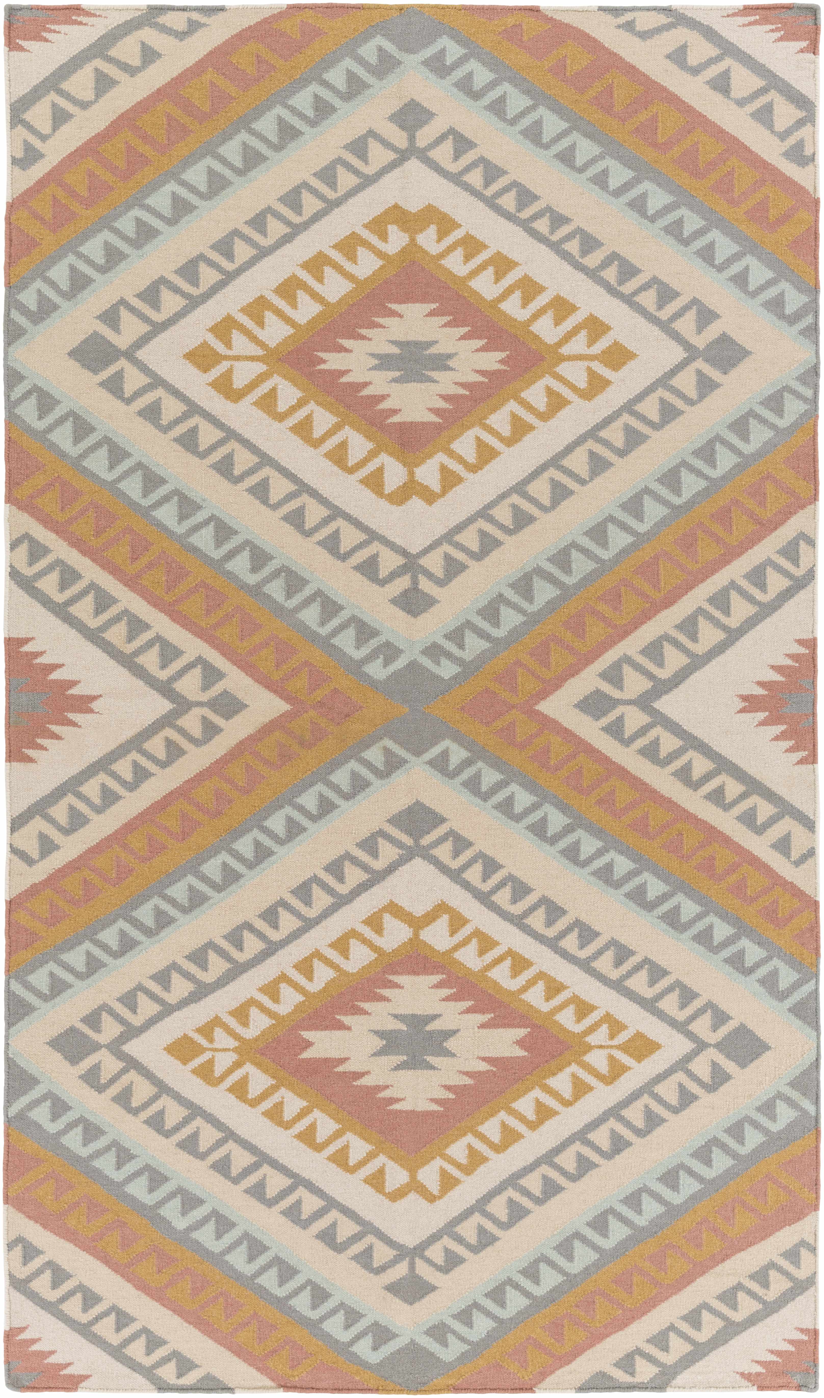 Villard 8' x 10' Bohemian/ Flat Weave Moroccan Bohemian Wool Runner - Hauteloom