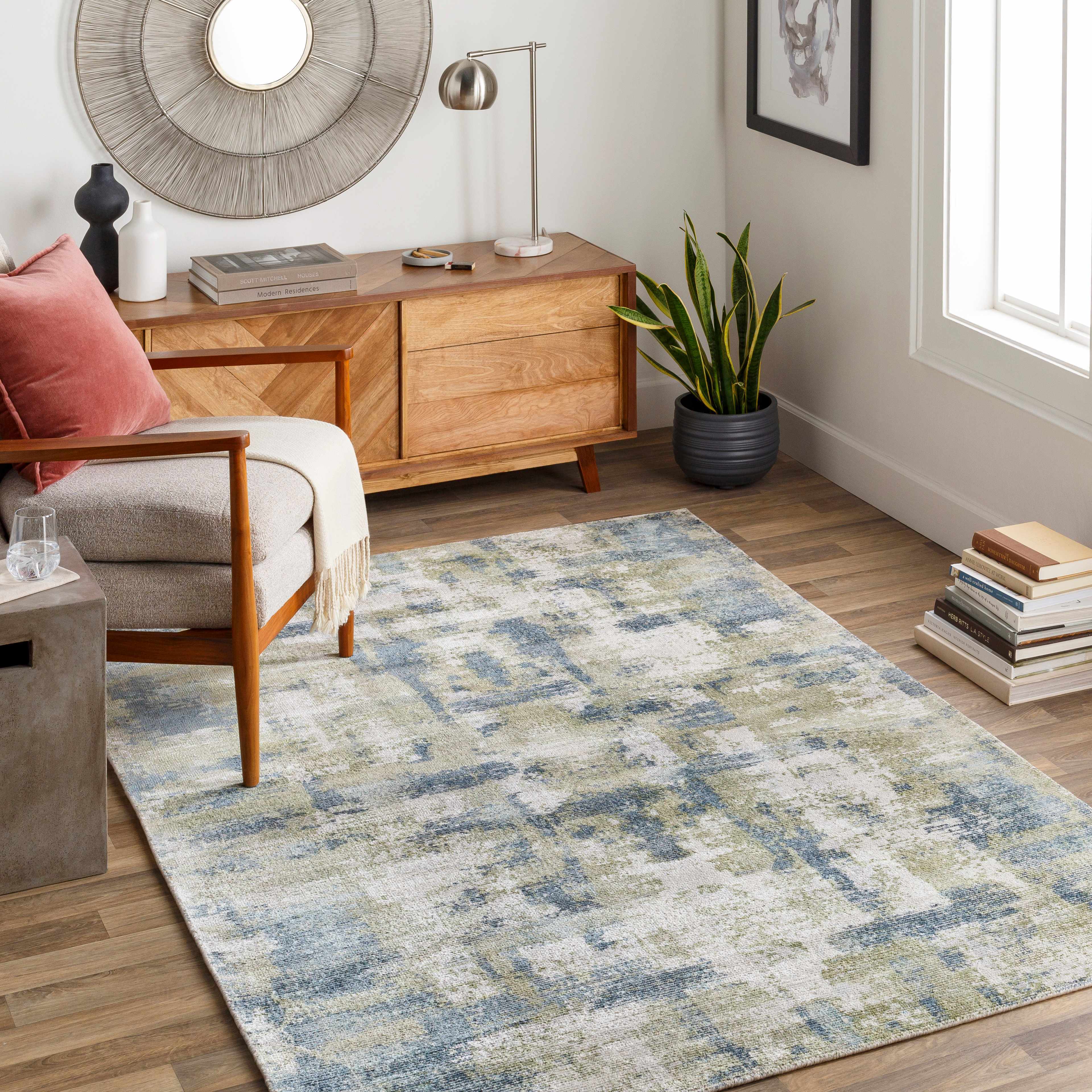 Pyle 2' x 3' Modern Wool Area Rug - Hauteloom