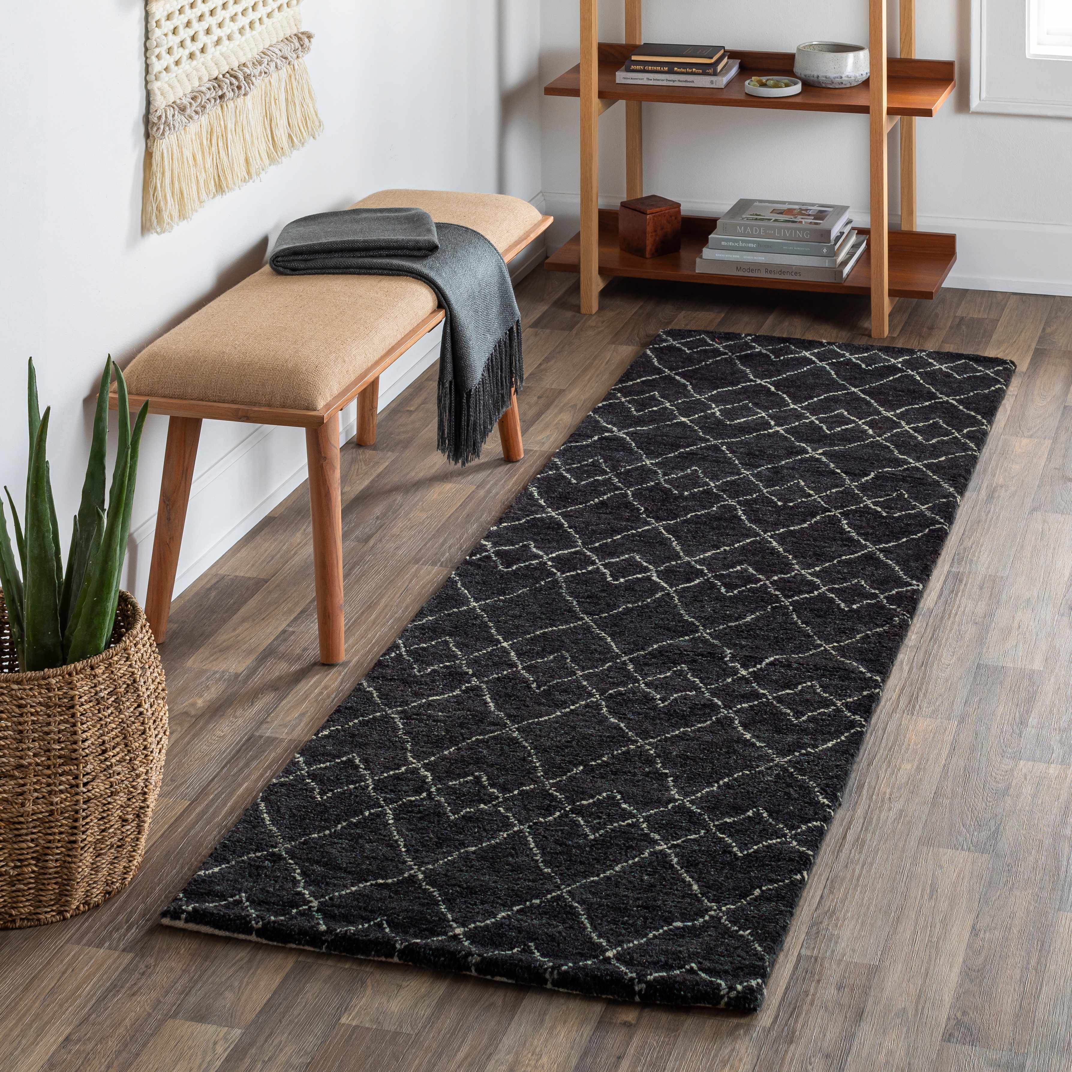 Sandyford 8' x 10' Handmade wool Moroccan Wool Area Rug - Hauteloom