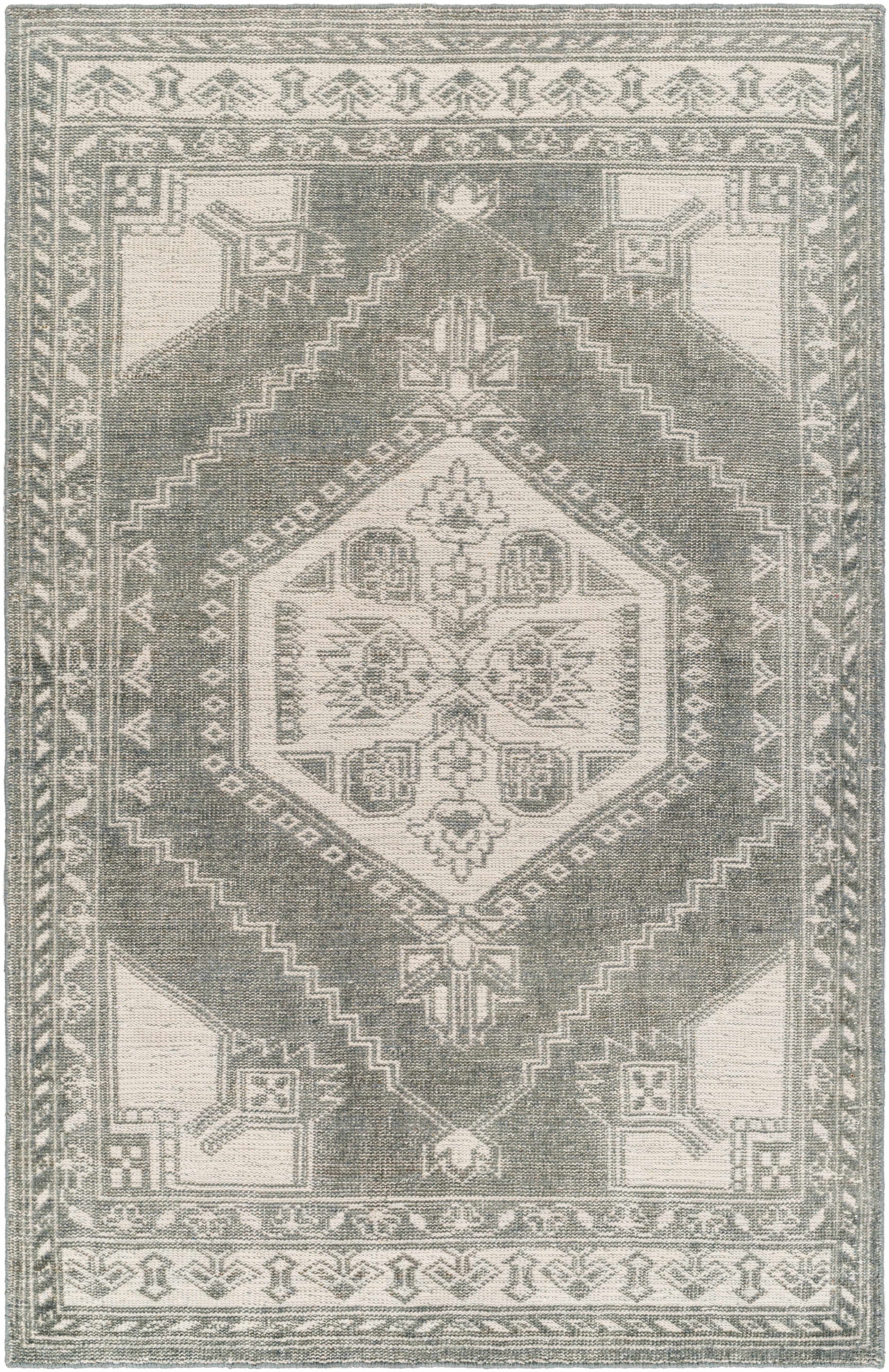 Carl 5'6in x 8'6in Wool Area Rug - Hauteloom