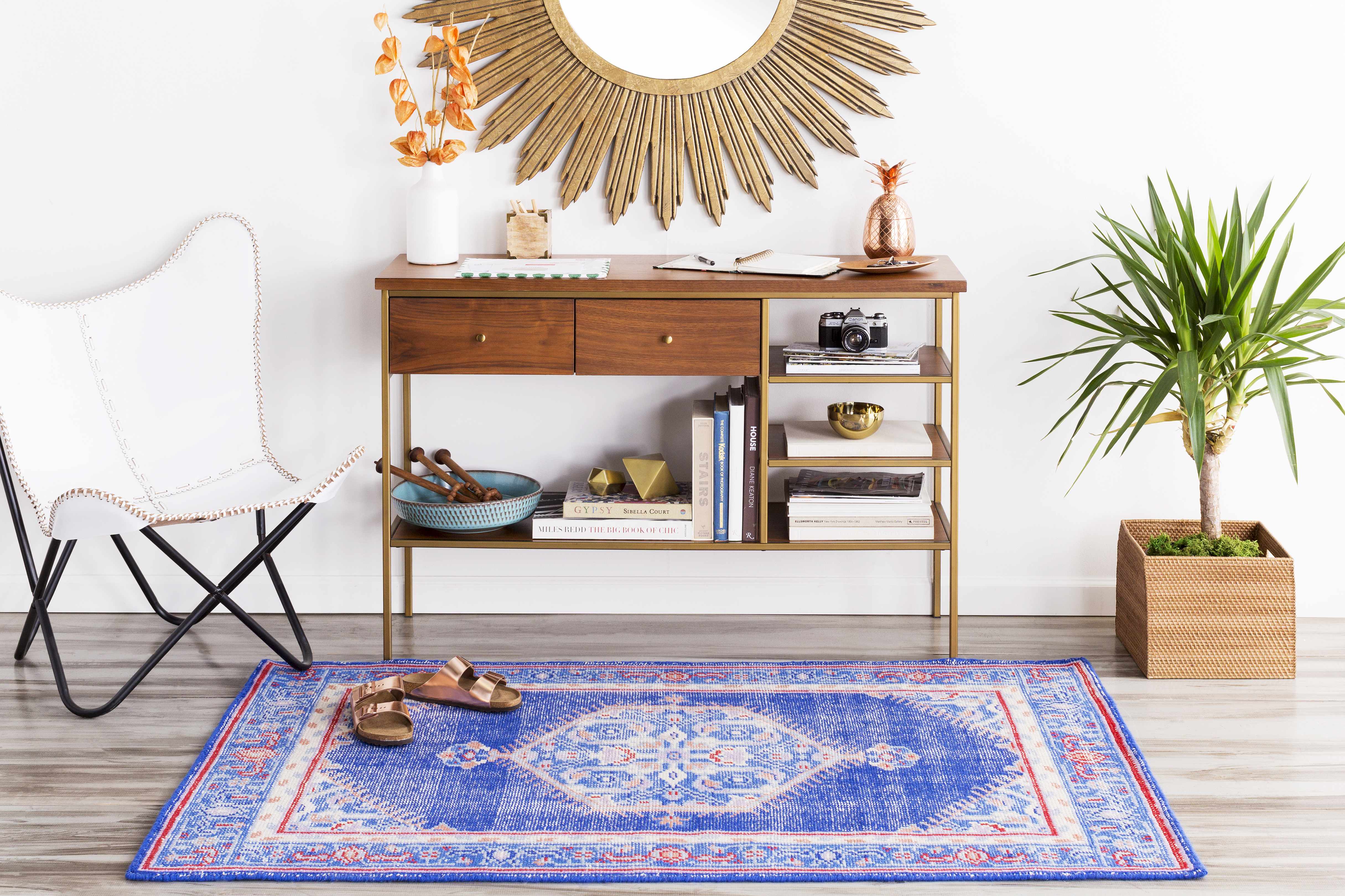 Clearview 5'6in x 8'6in Classic Handmade Updated Farmhouse NZ Wool Area Rug - Hauteloom