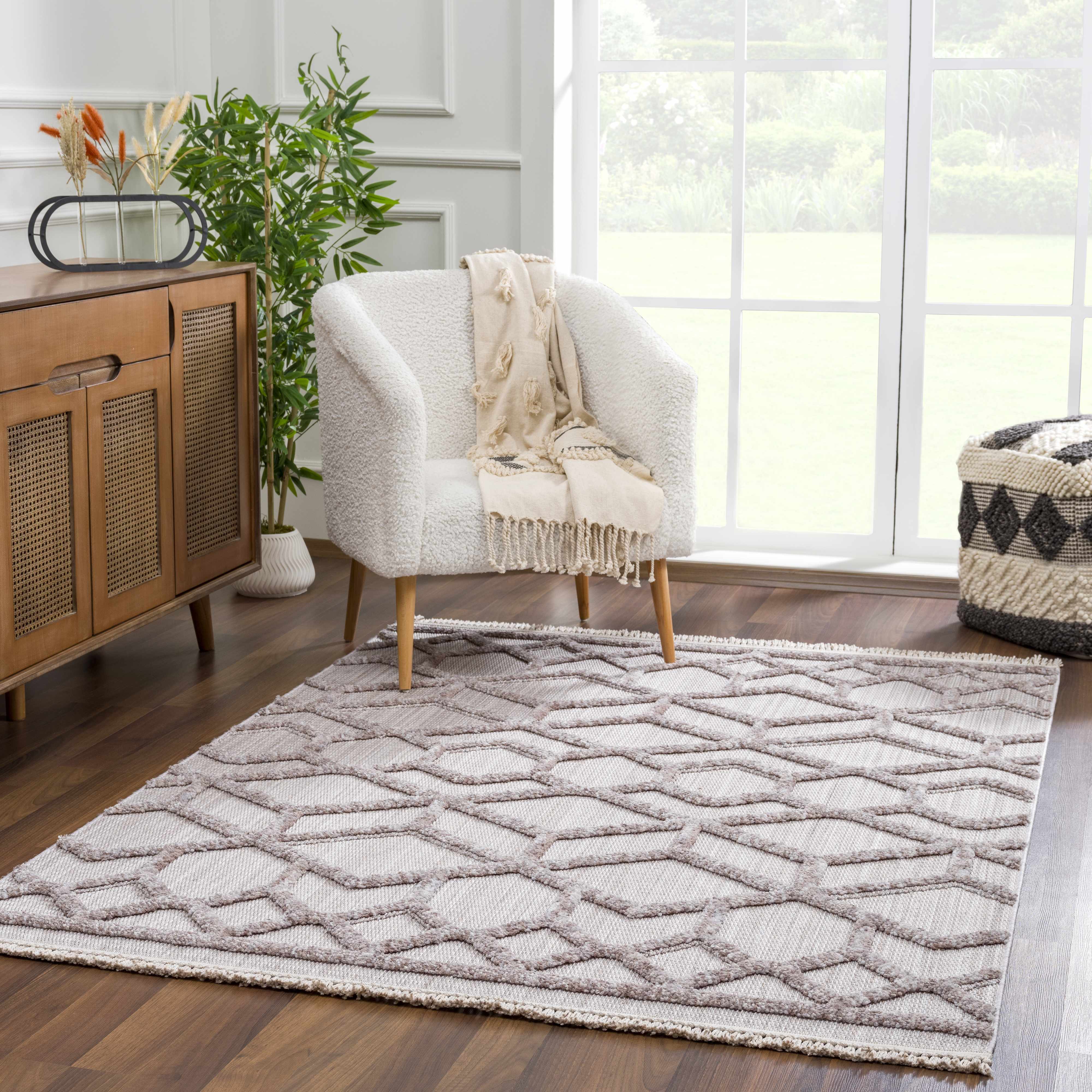 Borbon 6'7in x 9' Area Rug - Hauteloom
